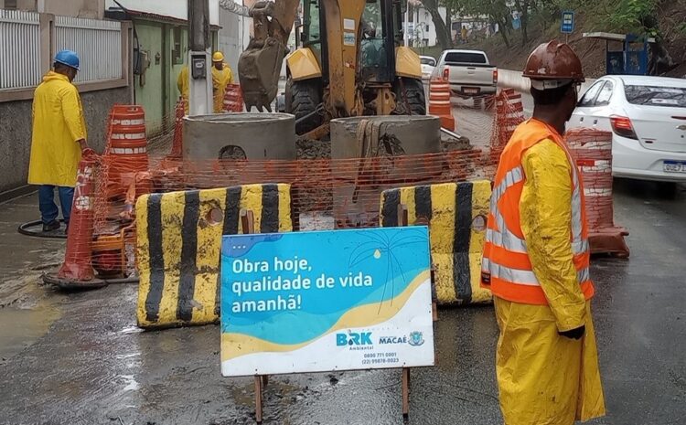  Em Macaé, avanços nas obras da BRK permitem ampliar coleta e tratamento de esgoto