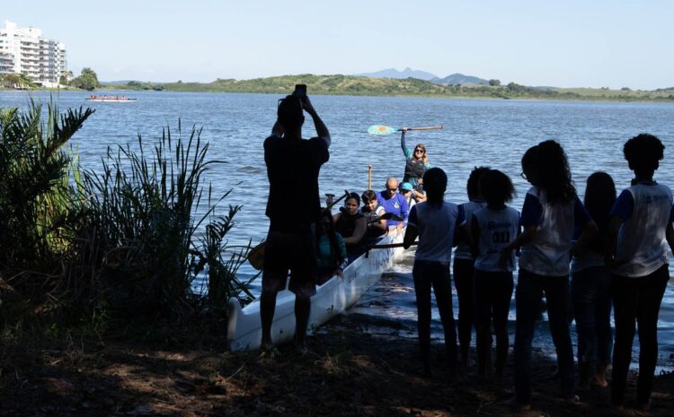 Projeto “Canoa na Lagoa” e ação de limpeza na margem da Lagoa dia 26 de junho – Foto Arquivo Secom