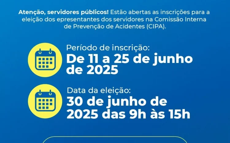  Prefeitura de Búzios abre inscrições para escolha dos representantes dos servidores na CIPA