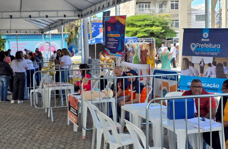 Foto do espaço organizado para o evento Prefeitura Presente
